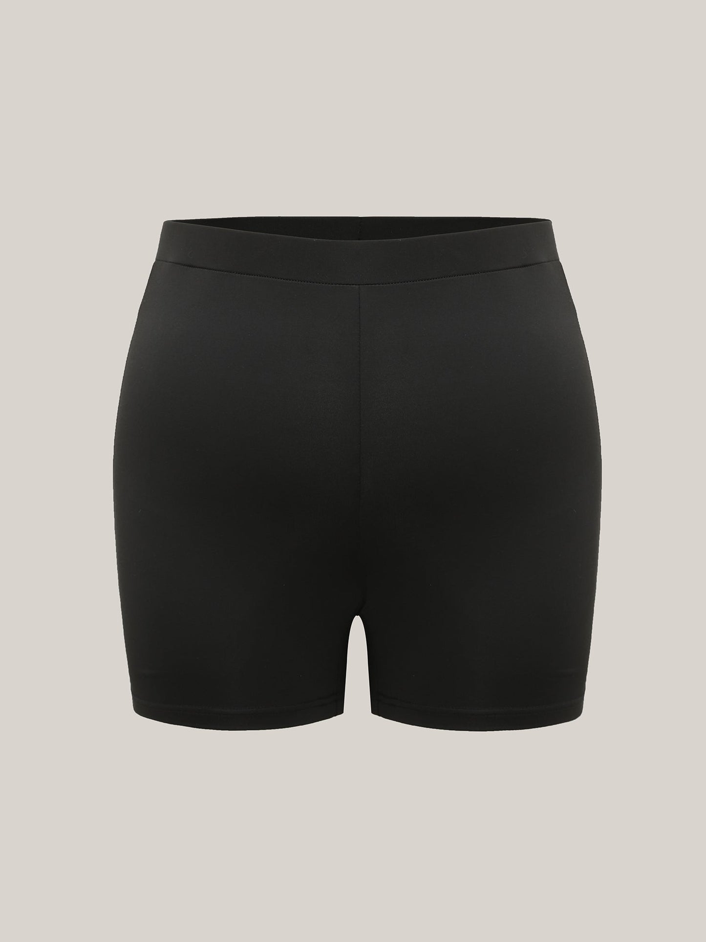 Stretchy Mid Waist Tight-Fit Shorts