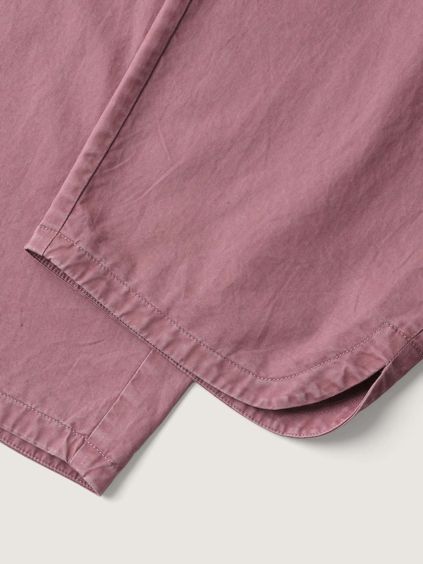 Cotton Shirred Wide Waistband Hem Slit Pants