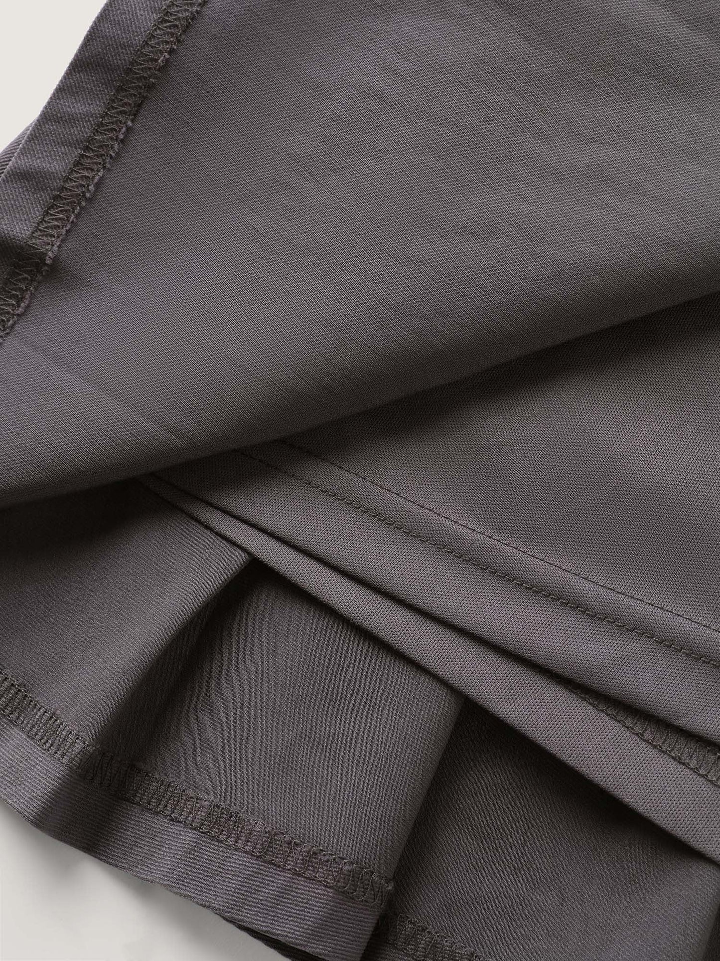 Pleated Solid Mini Skirt
