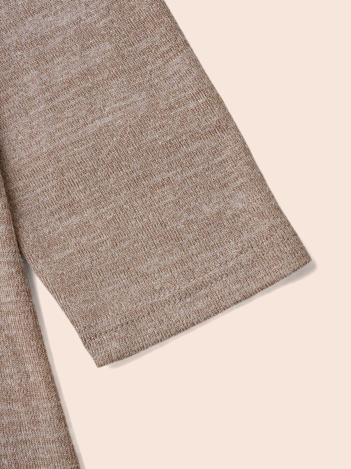 Heather Square Neck Button Detail T-shirt
