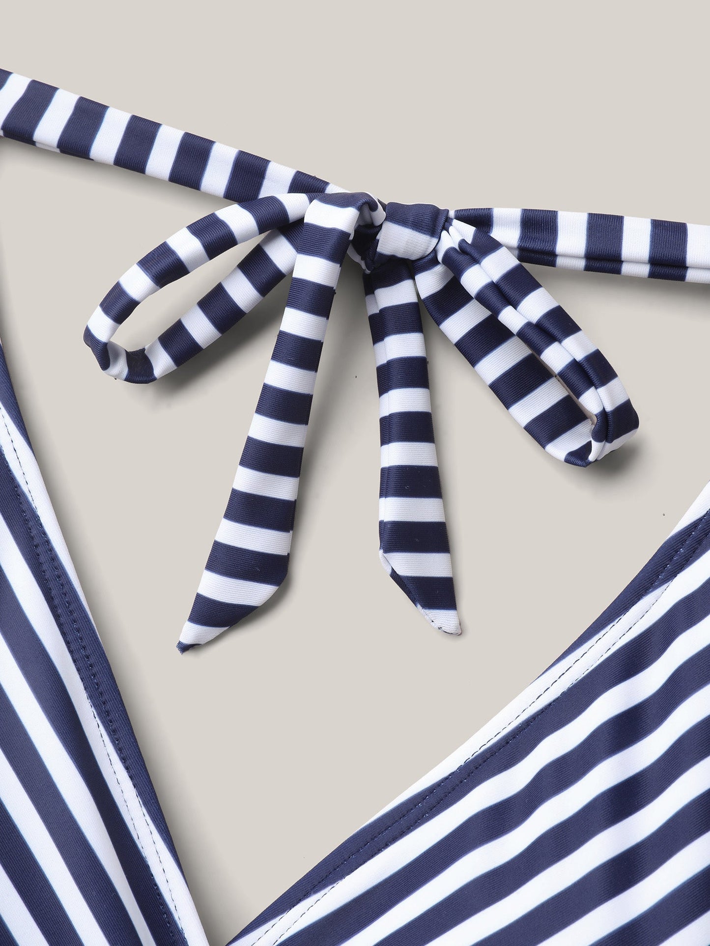 Contrast Print Surplice One-Piece Swimsuit