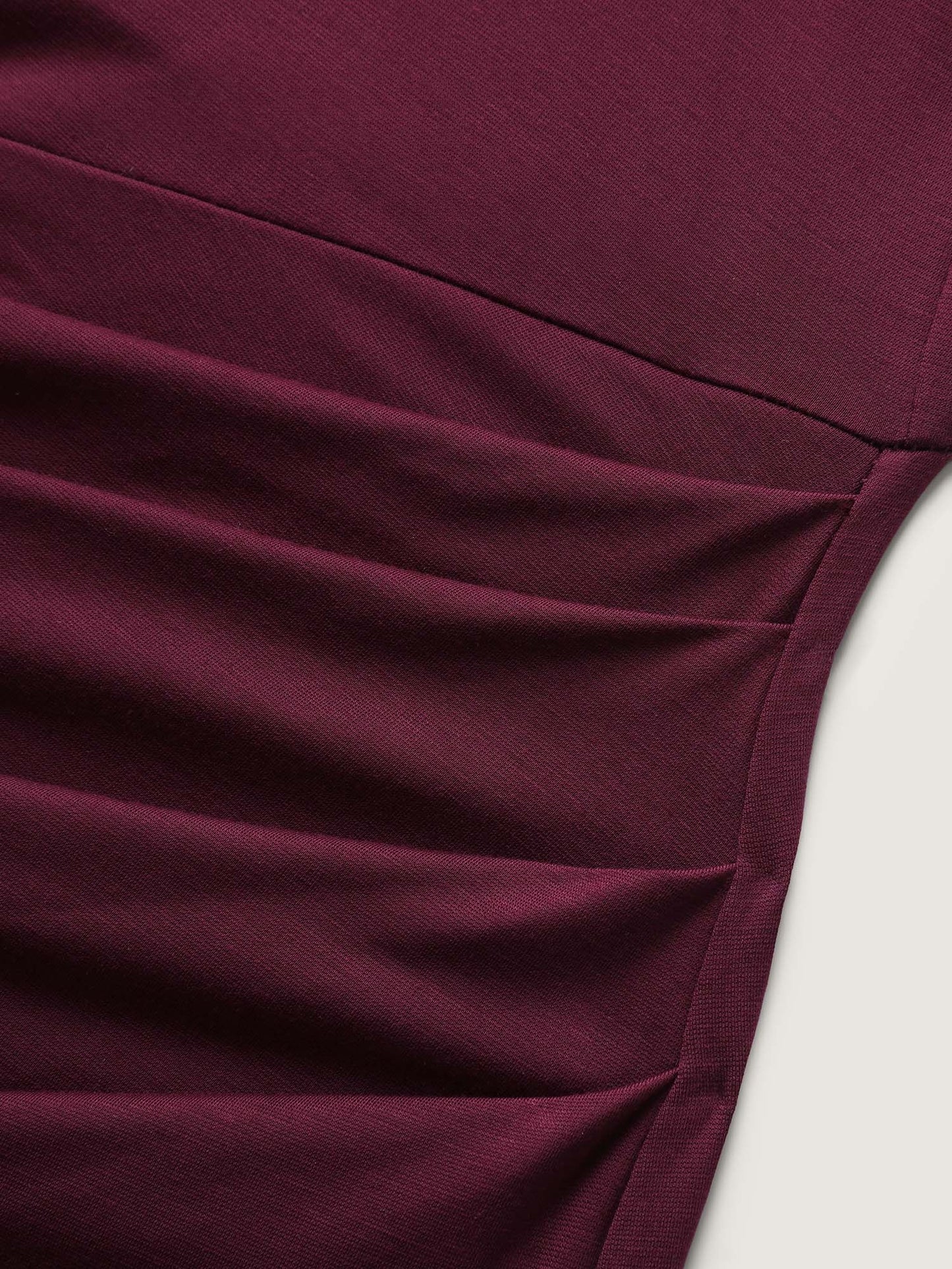 Super Stretchy Bodycon Pleated Midi Dress