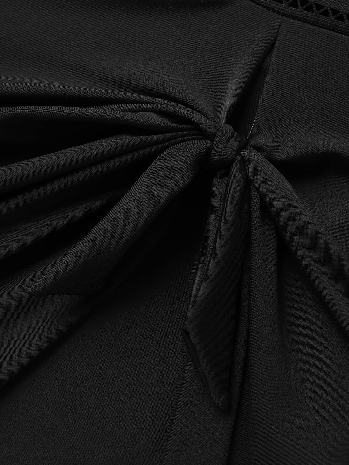 Anti-Float Ties Webbed Split Hem Swim Dress