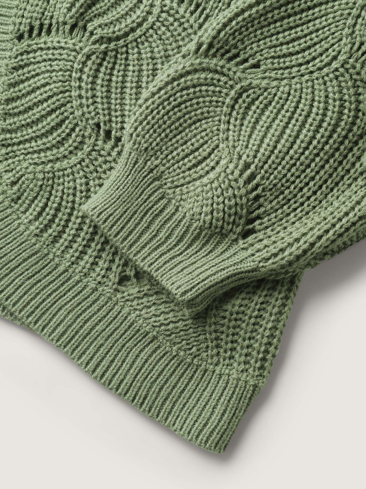 Cut-Out Textured Tie Knit Cardigan
