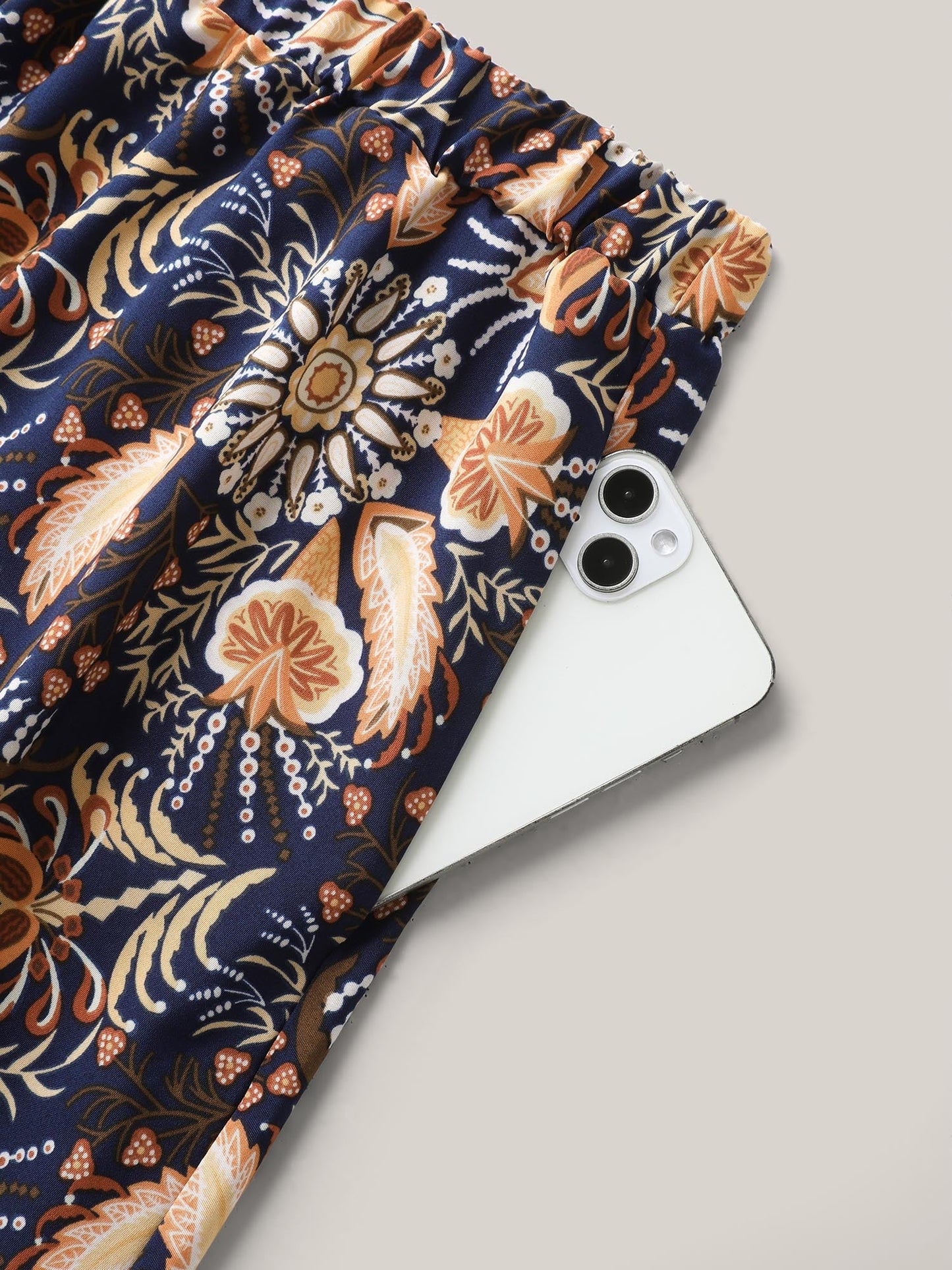 Boho Print Tiered A-Line Maxi Skirt
