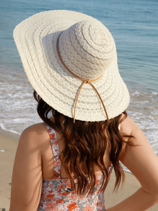 Vacation Curved Straw Hat