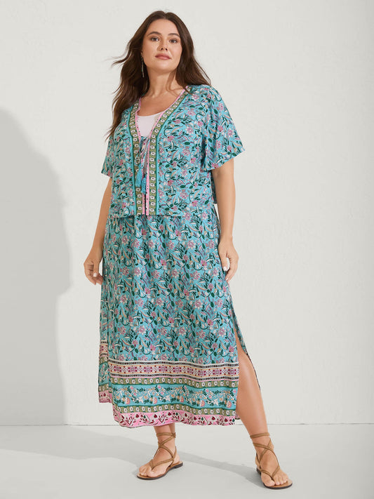 Floral Print Tassels Co-Ord Set