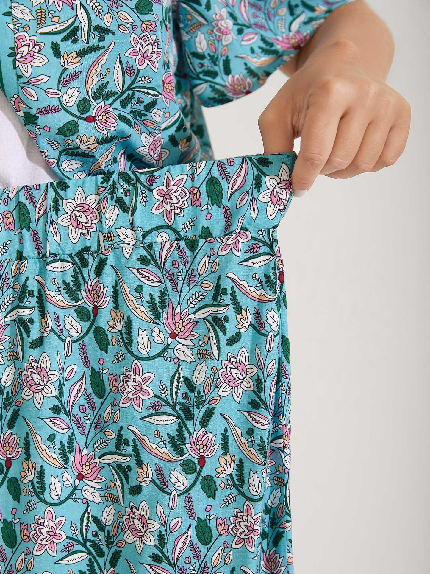 Floral Print Tassels Co-Ord Set