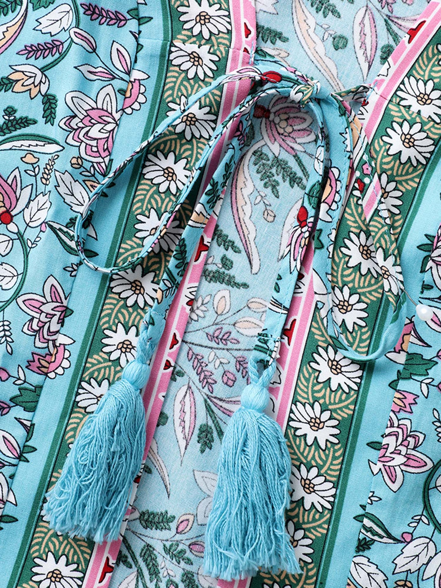 Floral Print Tassels Co-Ord Set