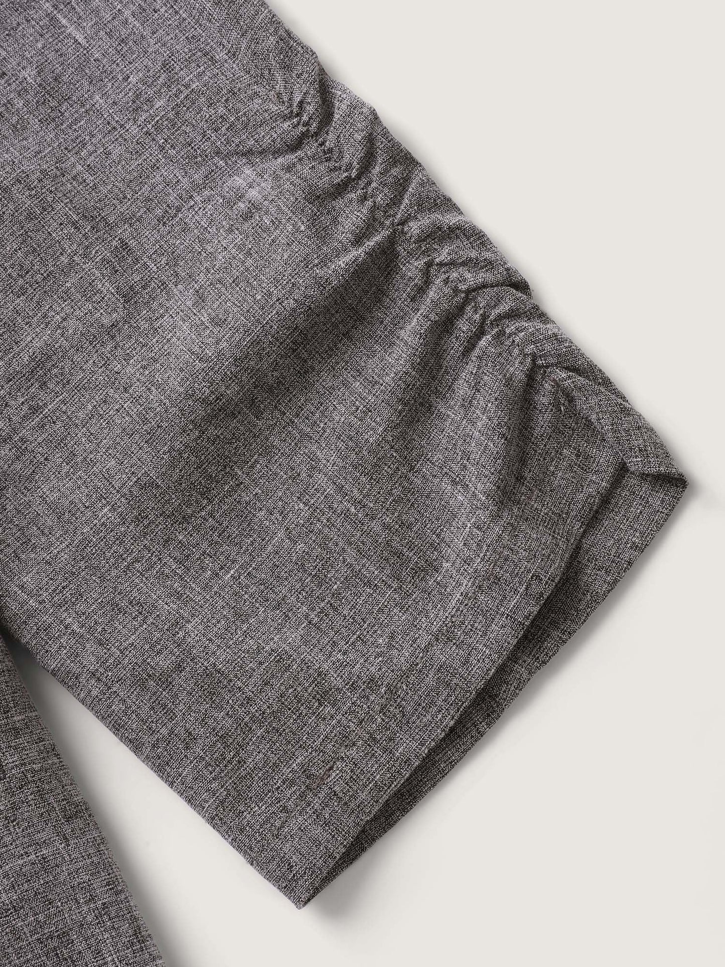 Waist-Defining Panels Pockets Solid Blazer