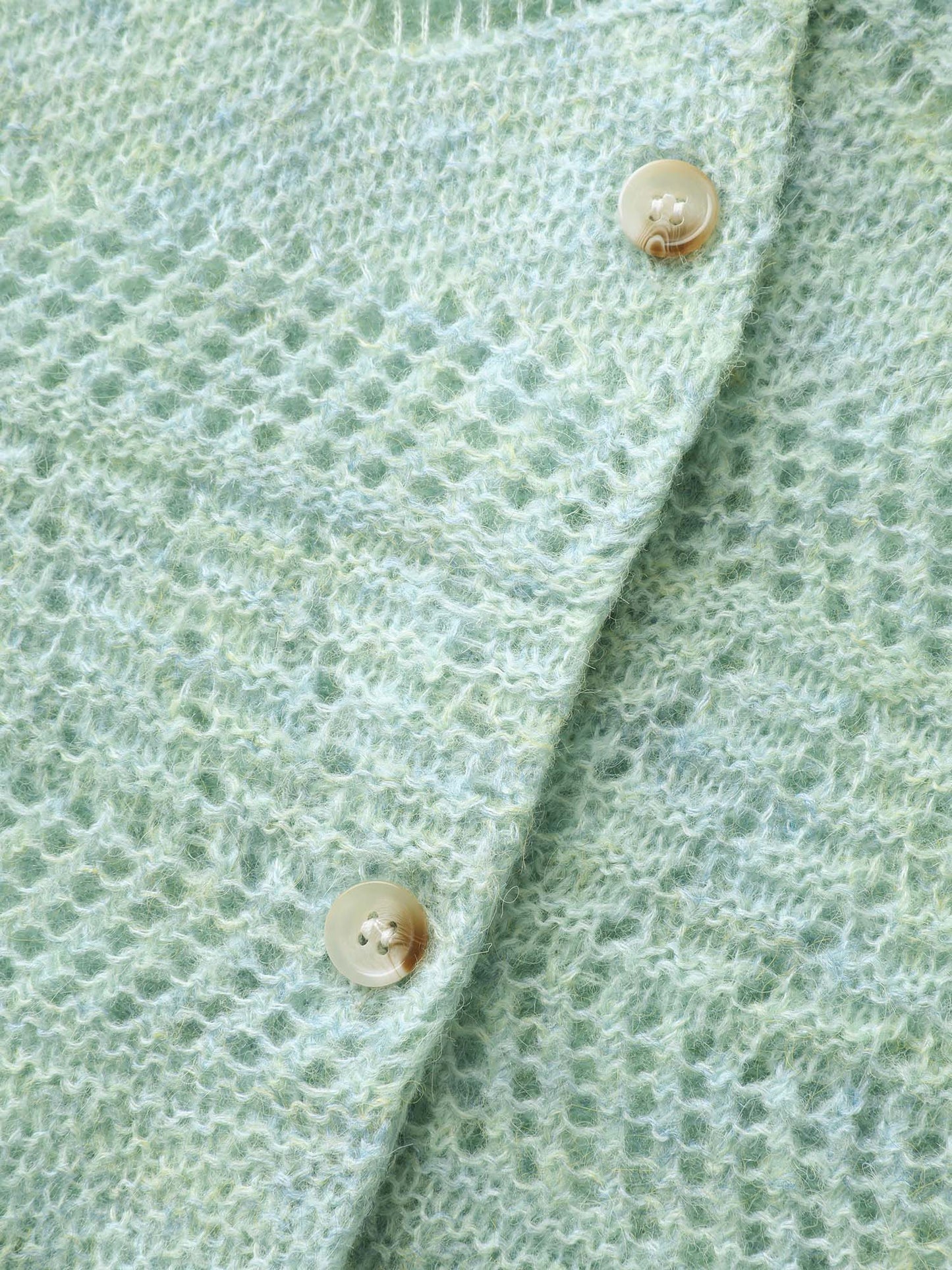 Textured Heather Button Front Knit Cardigan